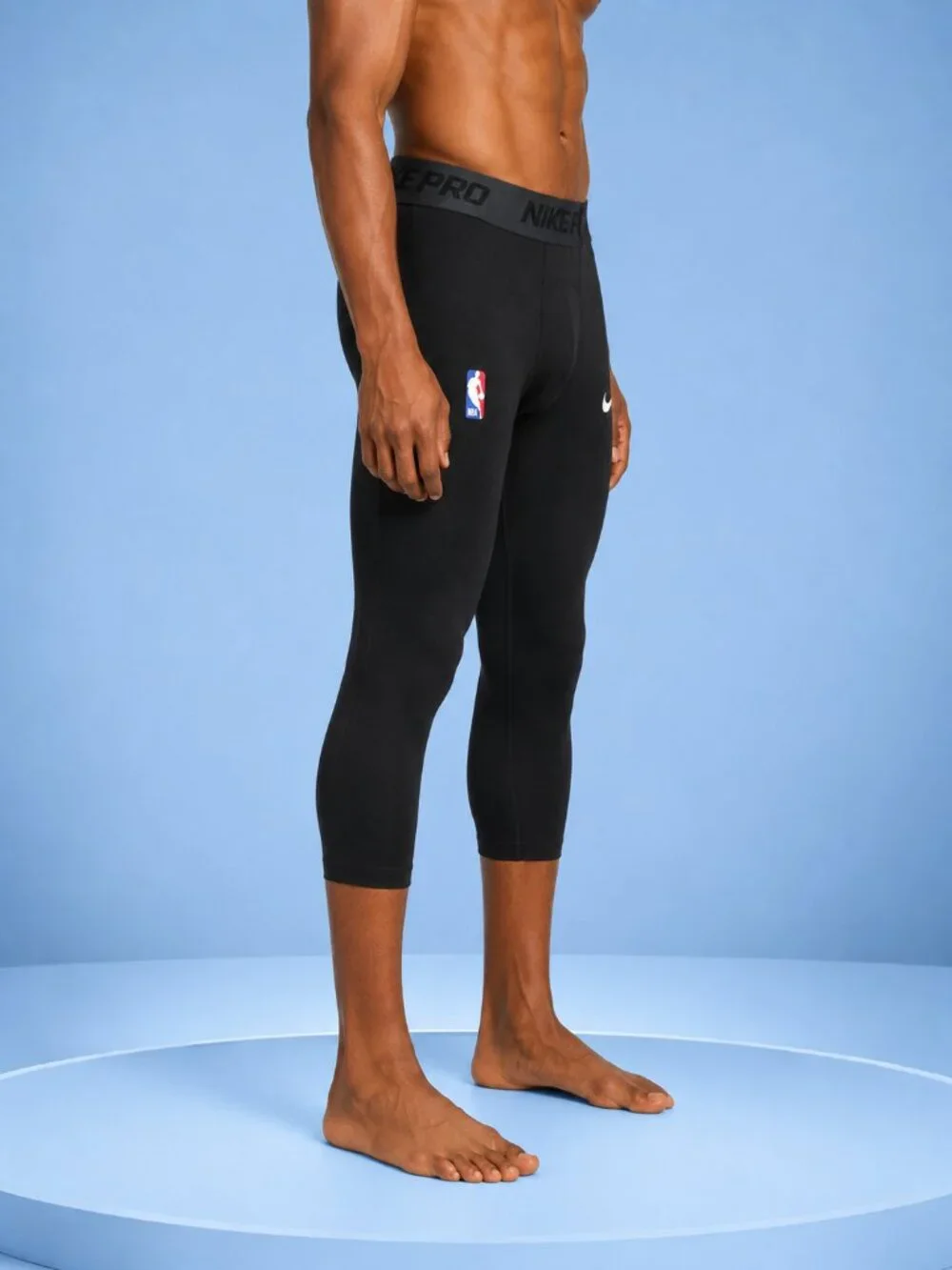 Nike Pro NBA Men’s 3/4 Basketball Compression Tights Black L NWT DN1547-010